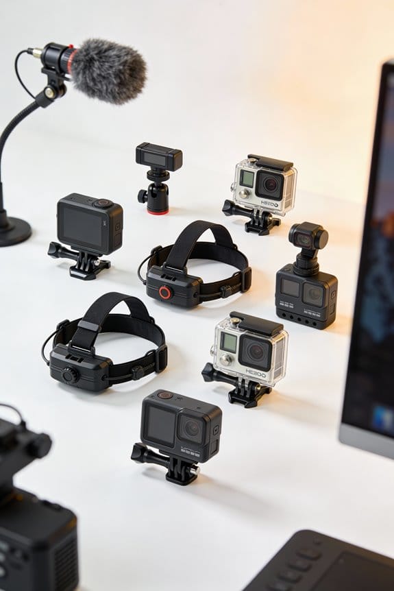 adventure footage head mounts