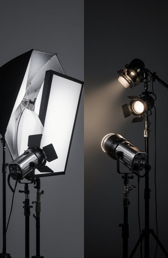 soft light versus hard light