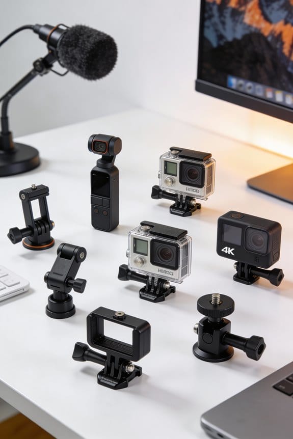 top action camera mounts